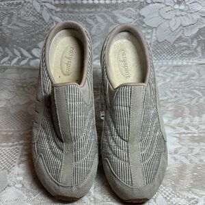Easy Spirit Beige and green stripe Slip-On Shoes